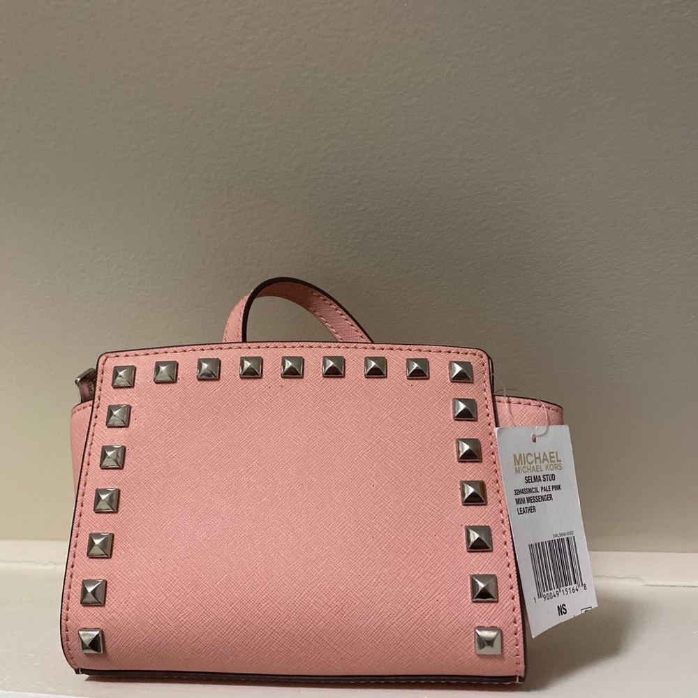 Baby pink studded Michael Kors Purse